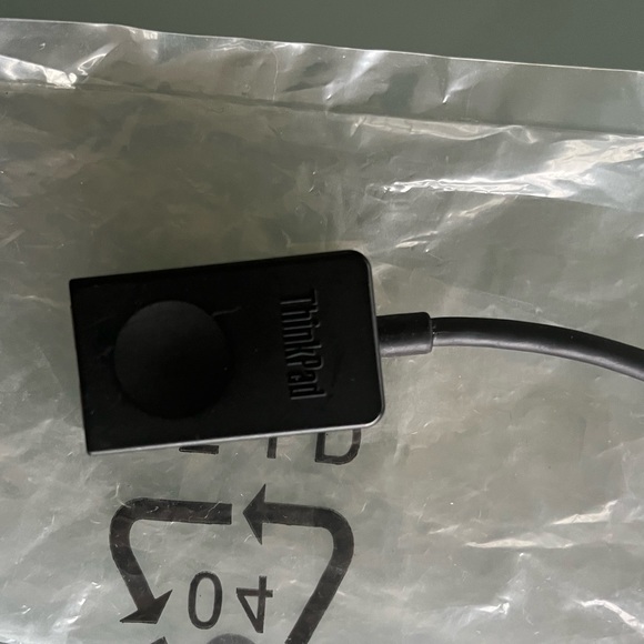 New Original ThinkPad X1 EXTREME 04X6435 SC10A3988 RJ45 Ethernet Cable Adapter - Picture 3 of 7